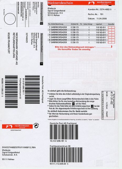Neckermann Bill 9